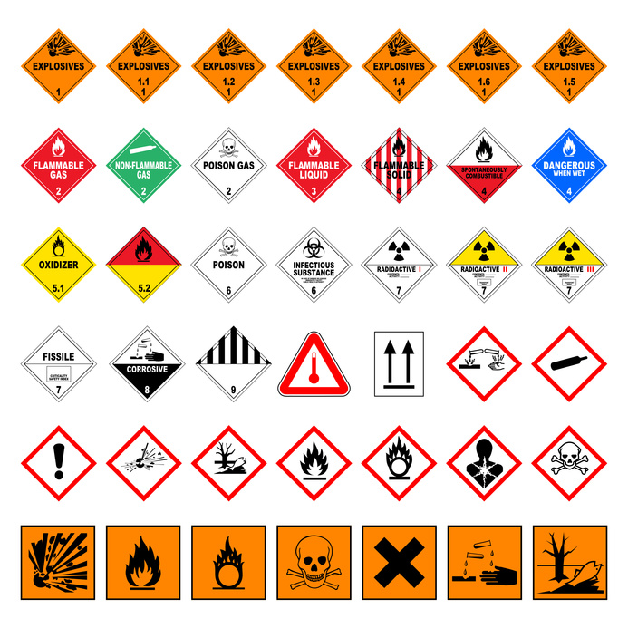 Liste des marchandises dangereuses au transport